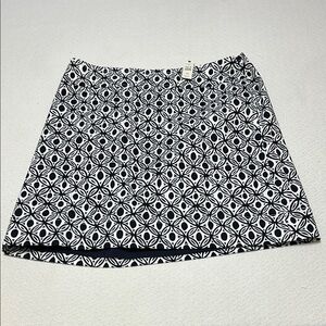 Talbots‎ Black and White A-Line Mini Skirt